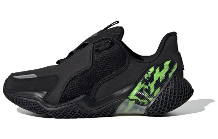 Детские кроссовки adidas 4Uture RNR J (черно-зеленый)