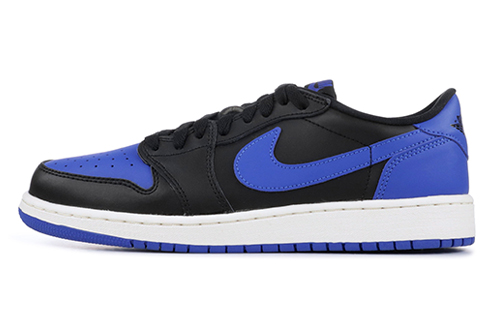 Кроссовки Jordan Air Jordan 1 Retro Low (черно-синий) — 黑/皇家/帆色 — фото 1