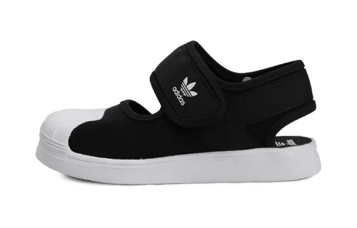 Adidas originals SUPERSTAR 360 comfortable wear-resistant children's sandals black and white children's style