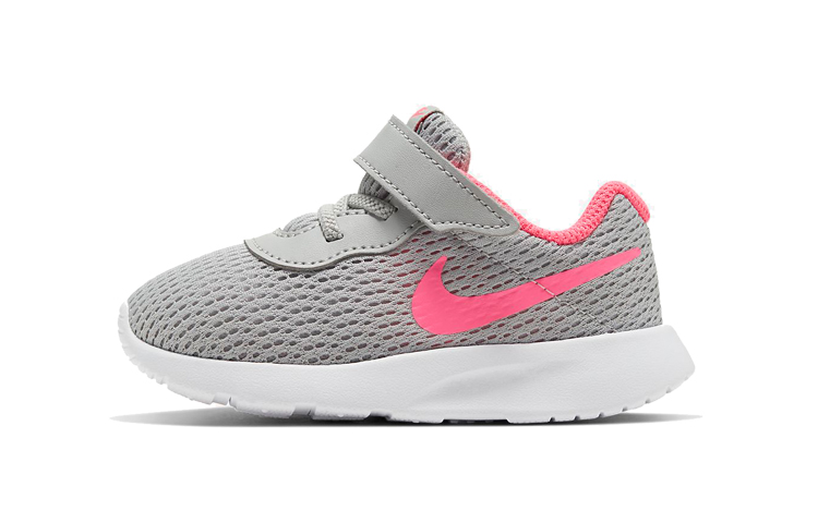 Nike Tanjun low top toddler shoes gray pink infant and toddler