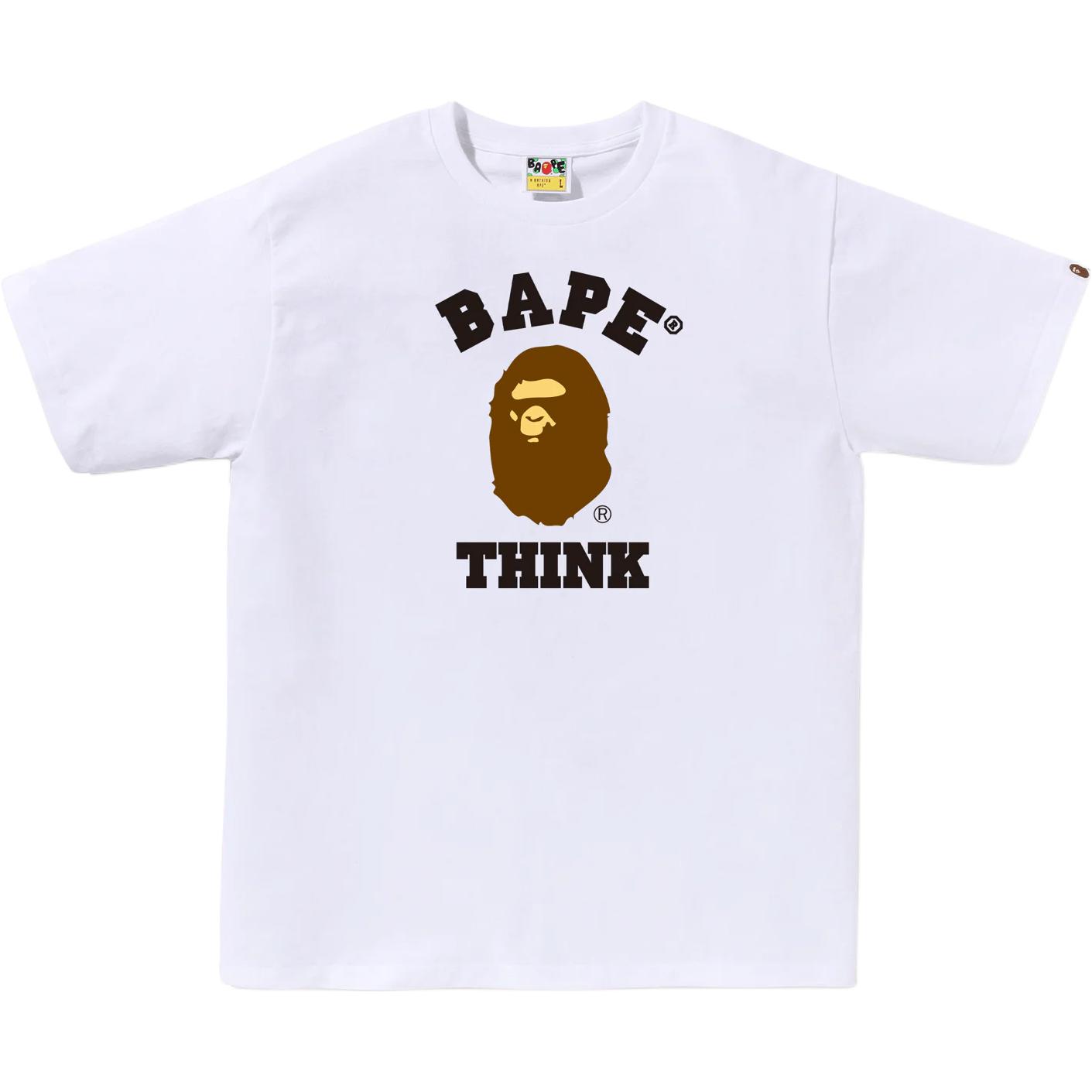 A BATHING APE Japanese human head with a round collar, short sleeve T-shirt for men and women