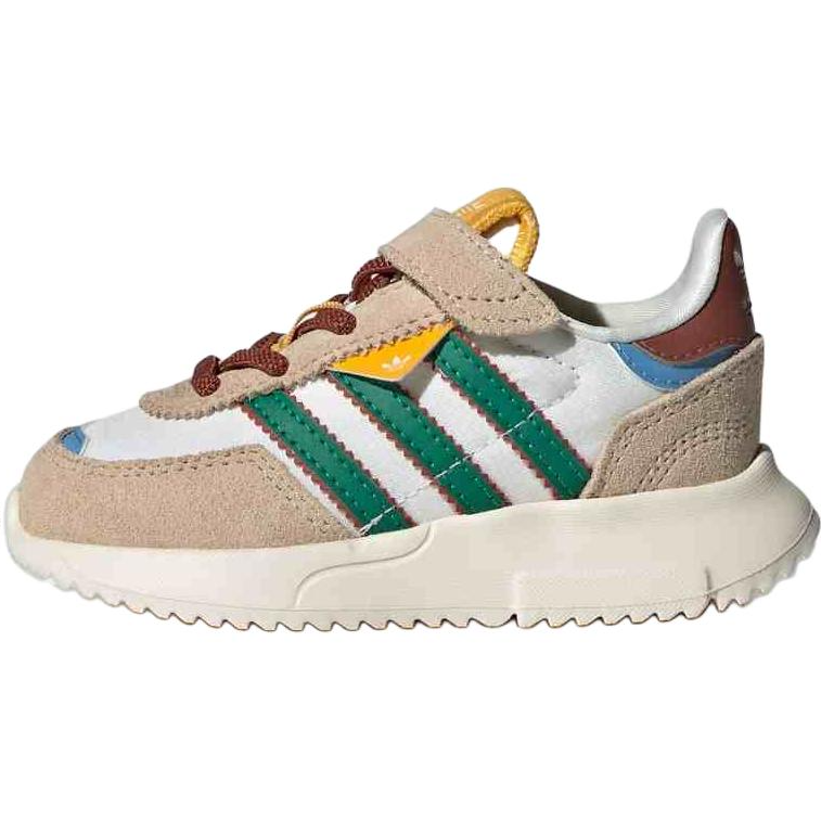 Кроссовки adidas Retropy F2 CF EL (бело-коричневые)