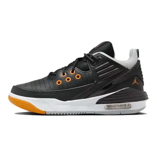 Jordan Max Aura 5 Low top Basketball Shoes Black Orange White Unisex