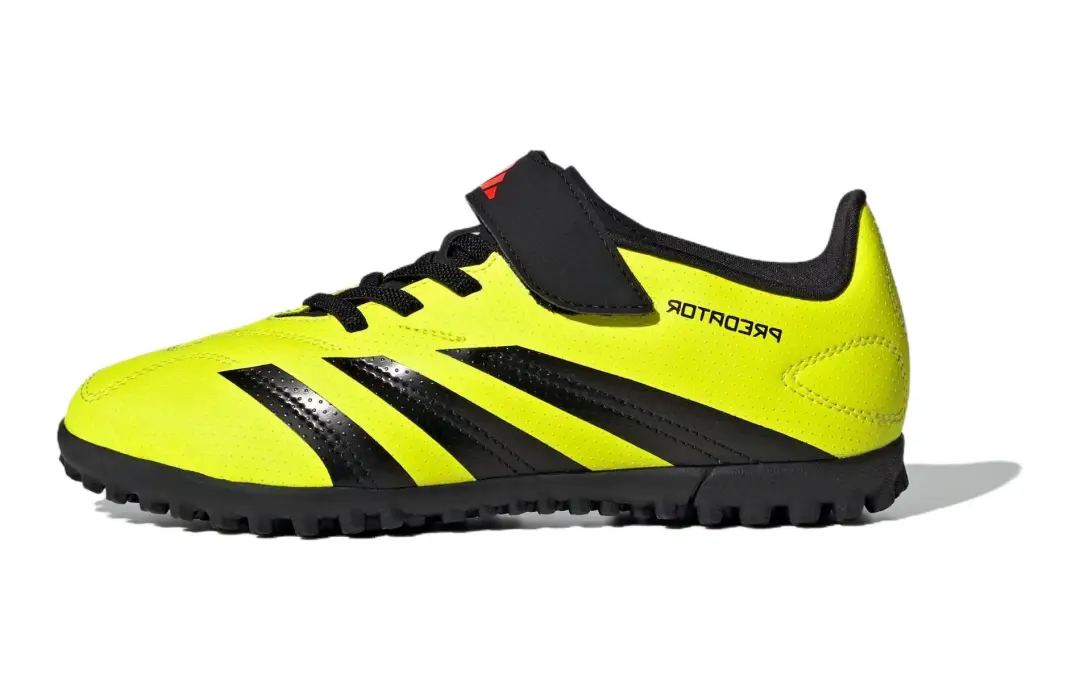 Adidas Predator CLUB Slip Resistant Abrasion Resistant Low top Kids' Soccer Shoes Green Black Kids