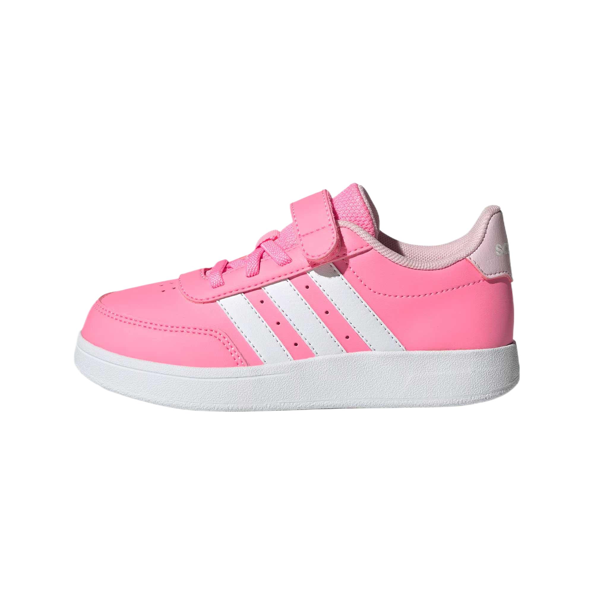 Детские кеды adidas BREAKNET 2.0 EL (розово-белые)
