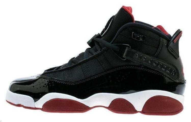 Jordan 6 Rings Black Varsity Red GS