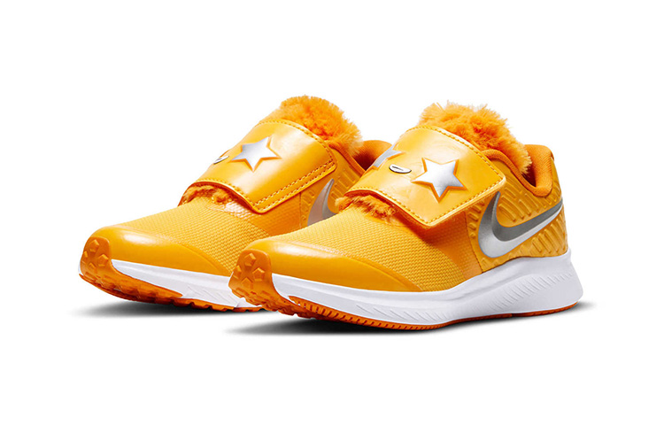 Кроссовки Nike Star Runner 2 (серебристо-желтые) — фото 4