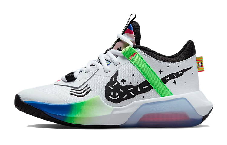Детские кроссовки Nike (бело-зеленые)