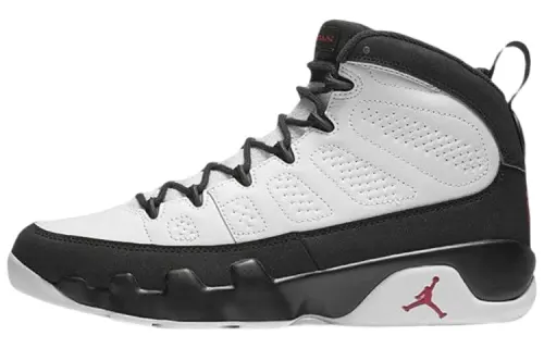 Jordan Air Jordan 9 Retro OG leather simple and comfortable GS high-top basketball shoes black and white 2016 version for men and women