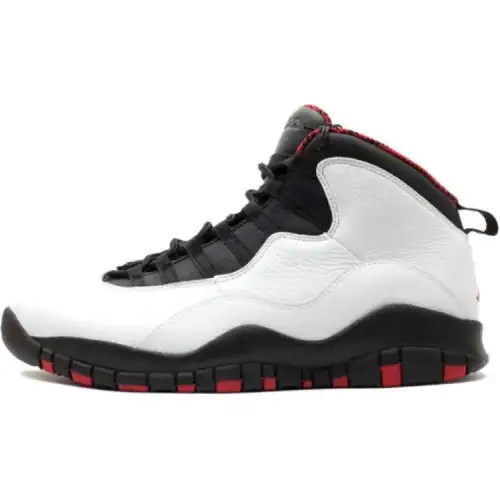 Jordan Air Jordan 10 Mid top Basketball Shoes Black White Unisex