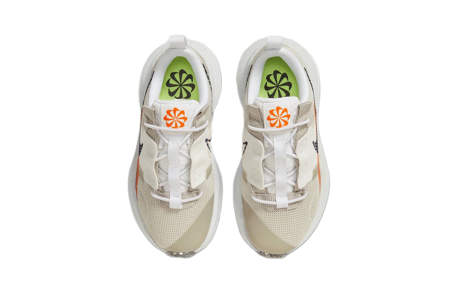 Детские кроссовки Nike Crater Impact BP (бело-коричневые) — Белый / коричневый — фото 6