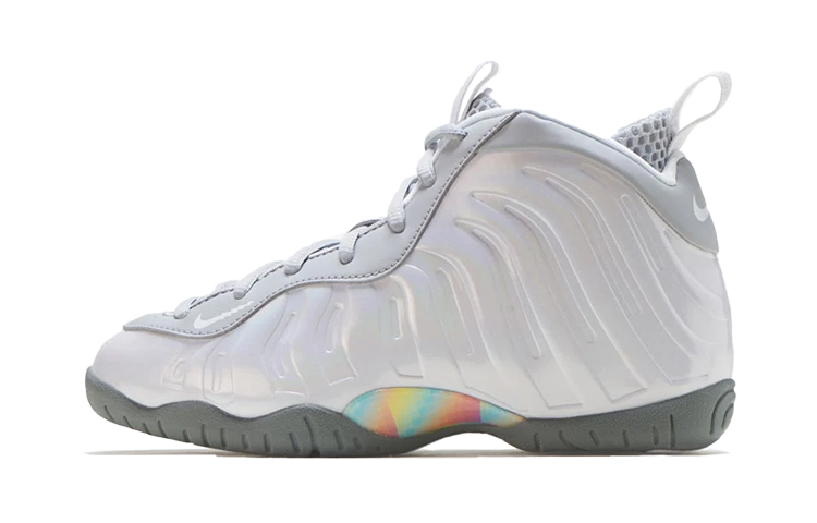Кроссовки Nike Nike Foamposite One Little "Rainbow Pixel" (белый)