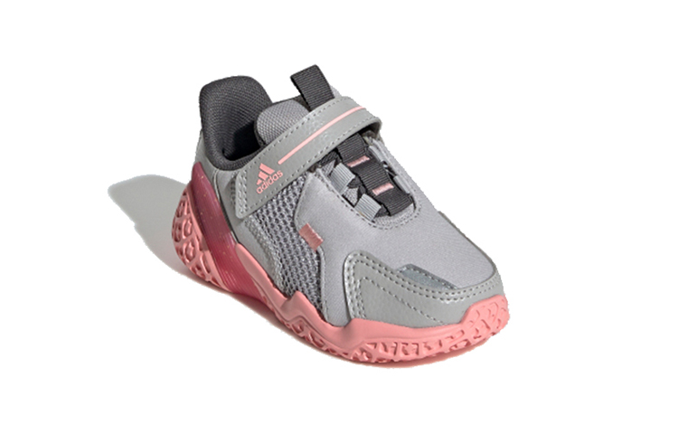 Кроссовки adidas 4Uture Rnr El I (серо-розовый) — фото 3