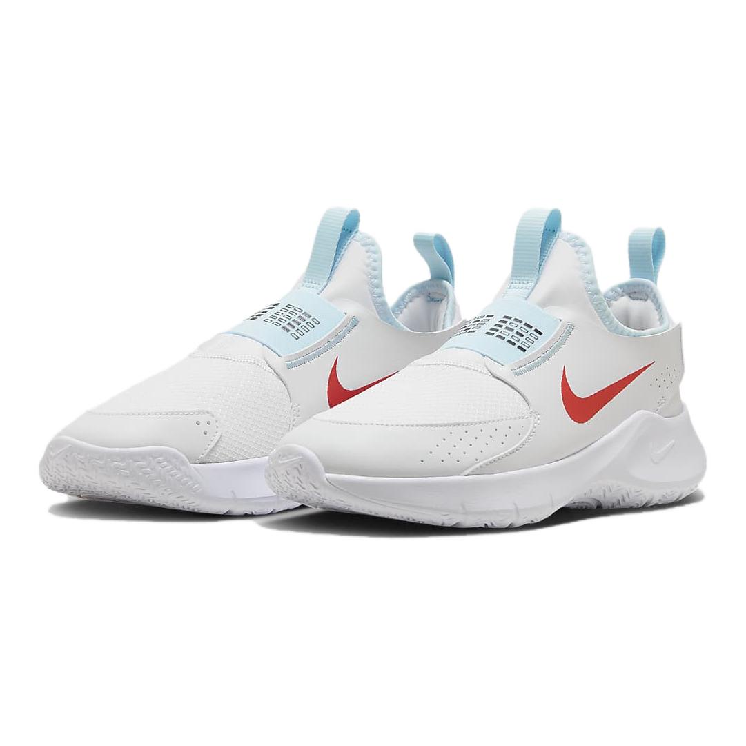 Детские кроссовки Nike Flex Runner (бело-сине-красные) — 白色/白色/冰川蓝/浅深红 — фото 5
