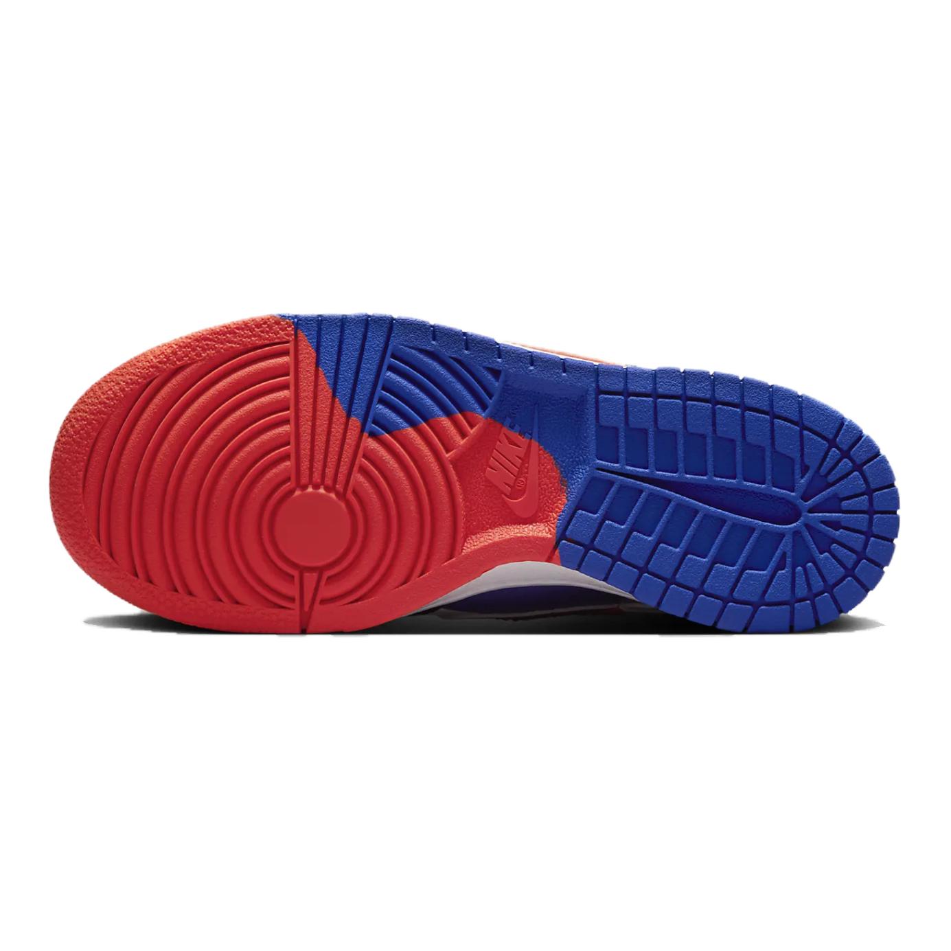 Кроссовки Nike Dunk GS (бело-сине-оранжевые) — Белый / синий / оранжевый — фото 5