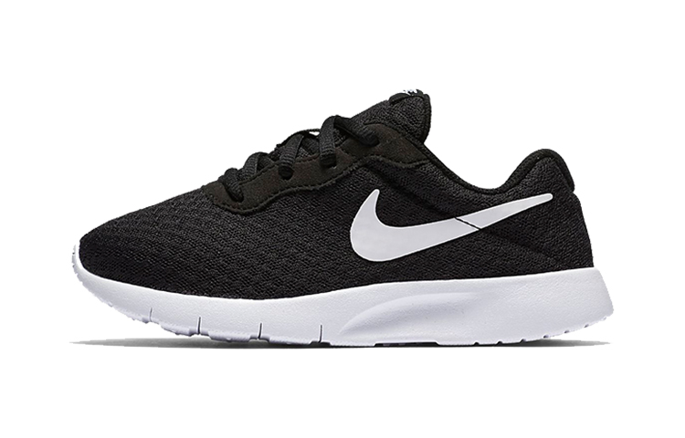 Nike Tanjun Comfortable Everyday Versatile Low-top Children's Casual Shoes Black and White Small and Middle-aged Children