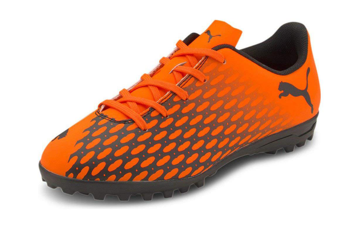 Детские сороконожки PUMA Spirit 3 TT Jr (оранжево-черные) — фото 4