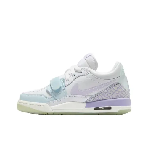 Jordan Air Jordan Legacy Low top Skateboard Shoes White Blue Purple Unisex