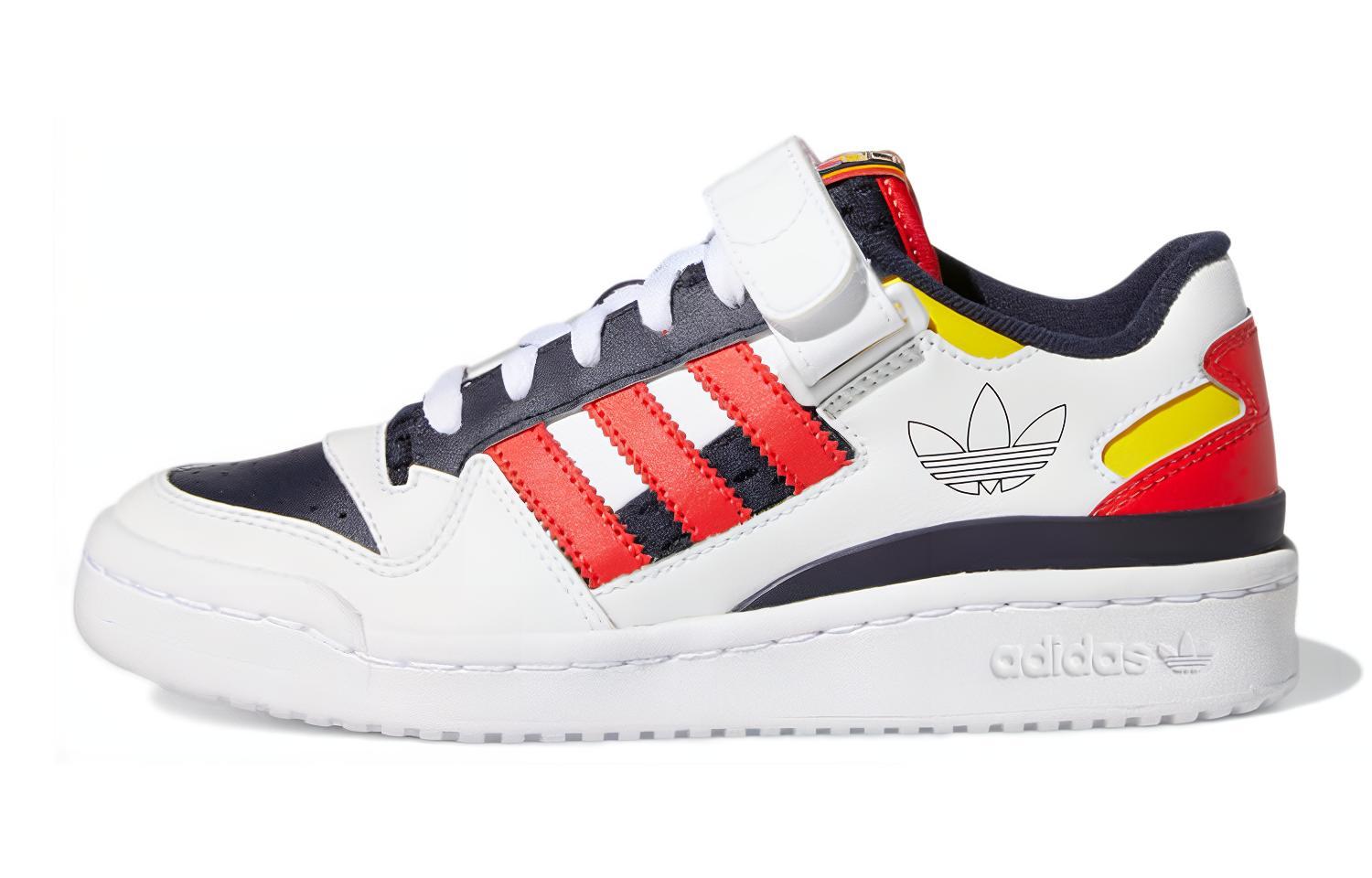 Кеды adidas originals FORUM Low J (бело-сине-красный)