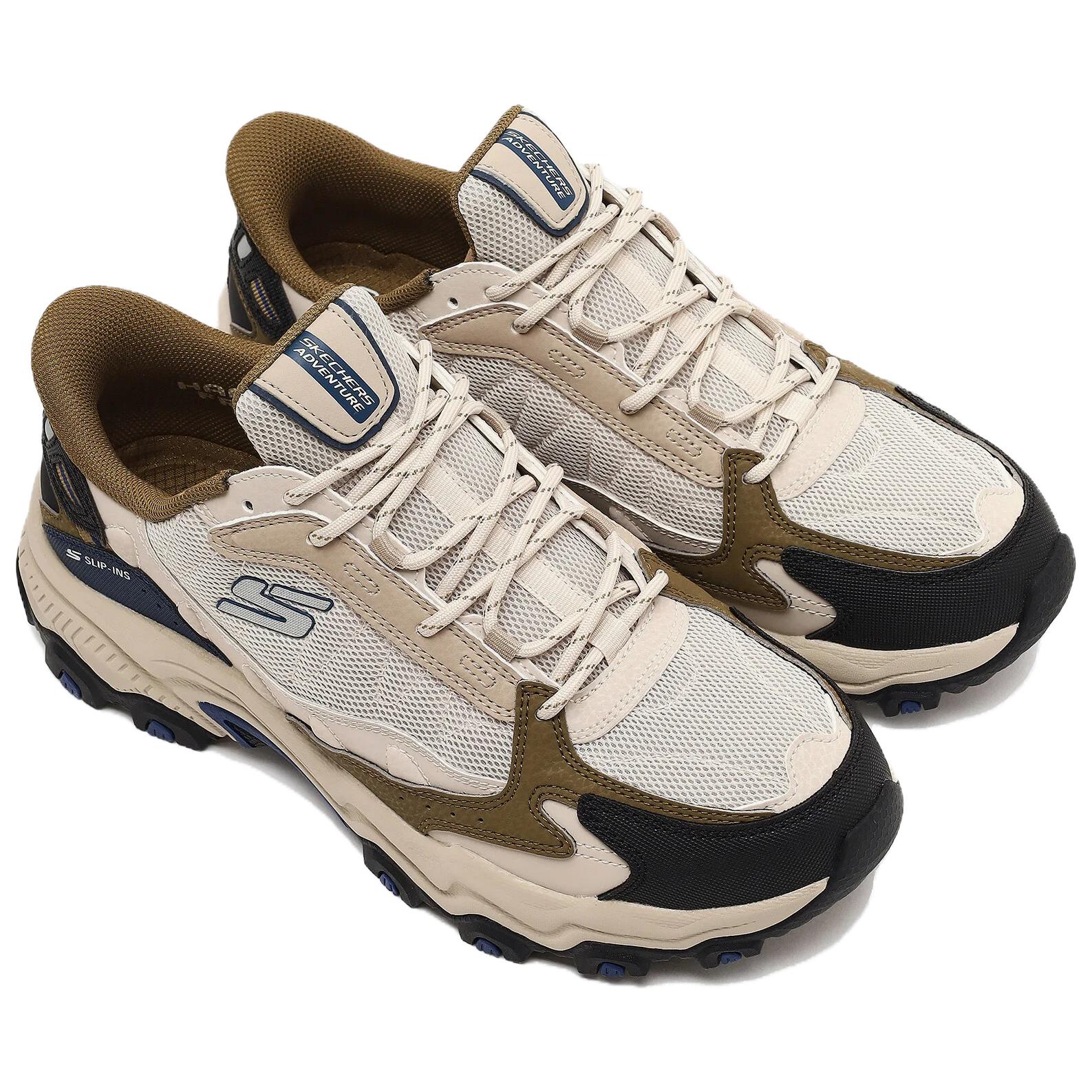 Skechers Cushioning Slip Resistant Abrasion Resistant Breathable Grip Low top Mountaineering Shoes Men’s Taupe