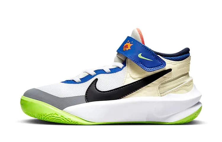 Nike Team Hustle D 10 SE Team Slip Resistant Cushioning Abrasion Resistant Mid top Children's Basketball Shoes
