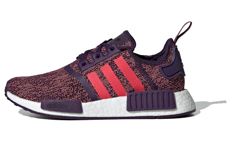 Детские кроссовки adidas NMD_R1 J (бордовые)