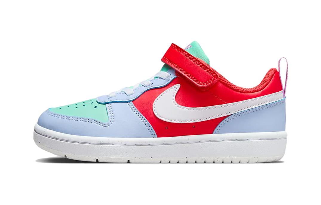 Детские кеды Nike Court Borough Low Recraft (бело-синие)
