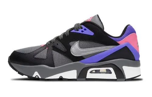 Nike Air Structure Triax 91 Cushioning Slip Resistant Abrasion Resistant Low top Casual Shoes Gray Blue Pink Unisex
