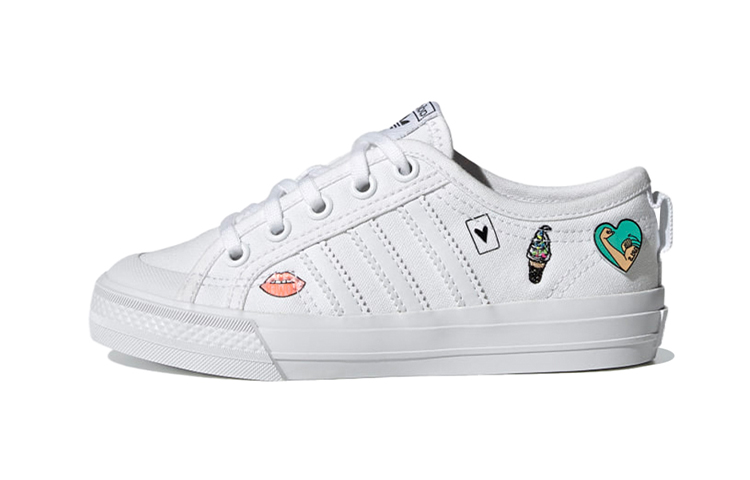 Детские кеды adidas originals Nizza C (белый)