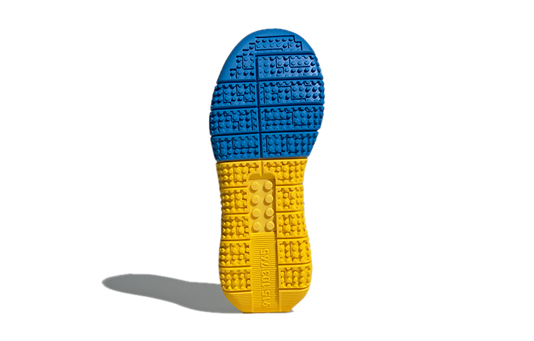 Детские кроссовки Lego x adidas Sport J (бело-черно-синие) — фото 8
