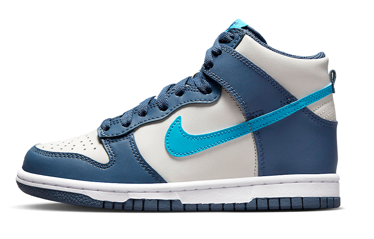Кеды Nike Dunk High APPEARS IN BONE AND BLUES (серо-голубые)