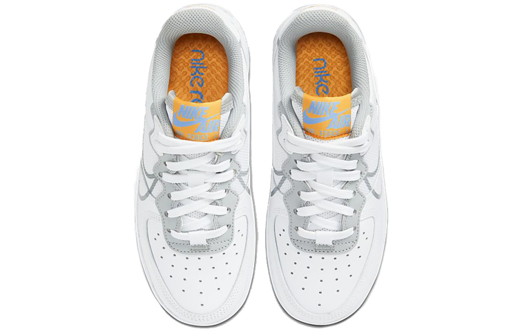 Кеды Nike NikeAir Force 1 React GS (бело-синяя) — фото 6