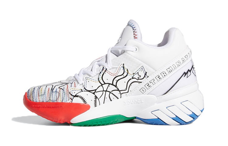 Детские кроссовки adidas D.O.N. Issue #2 (разноцветные)