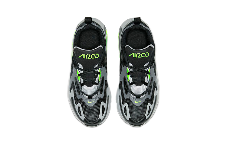 Детские кроссовки Nike Air Max 200 (серые с зеленым) — Серыйзелёный — фото 4