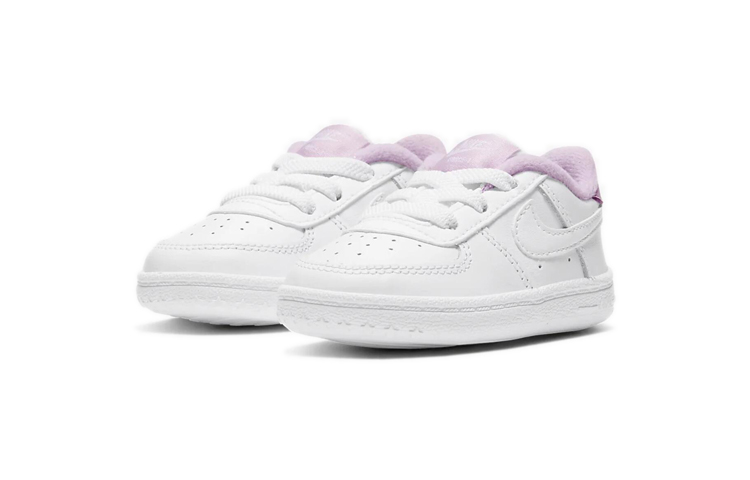 Детские кроссовки Nike Air Force 1 Crib (бело-фиолетовые) — Белыйфиолетовый — фото 3