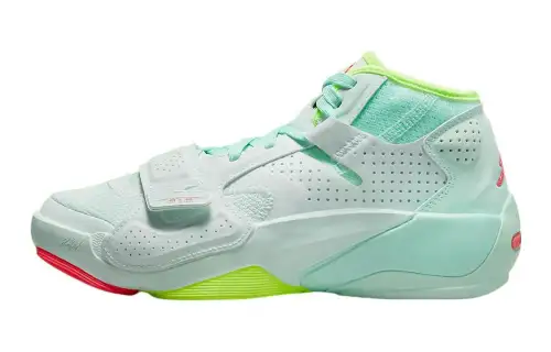 Jordan Zion 2 Zion 2 GS wear-resistant and breathable mid-top basketball shoes cyan same style for men and women