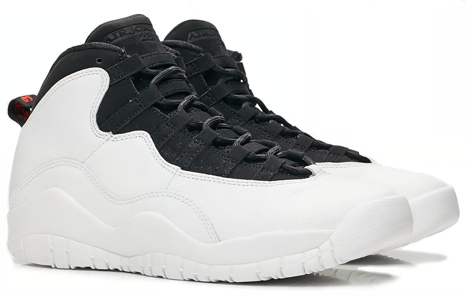 Кроссовки Jordan JordanAir Jordan 10 Retro I m Back GS 2018 (бело-черный) — Белый / чёрный — фото 5