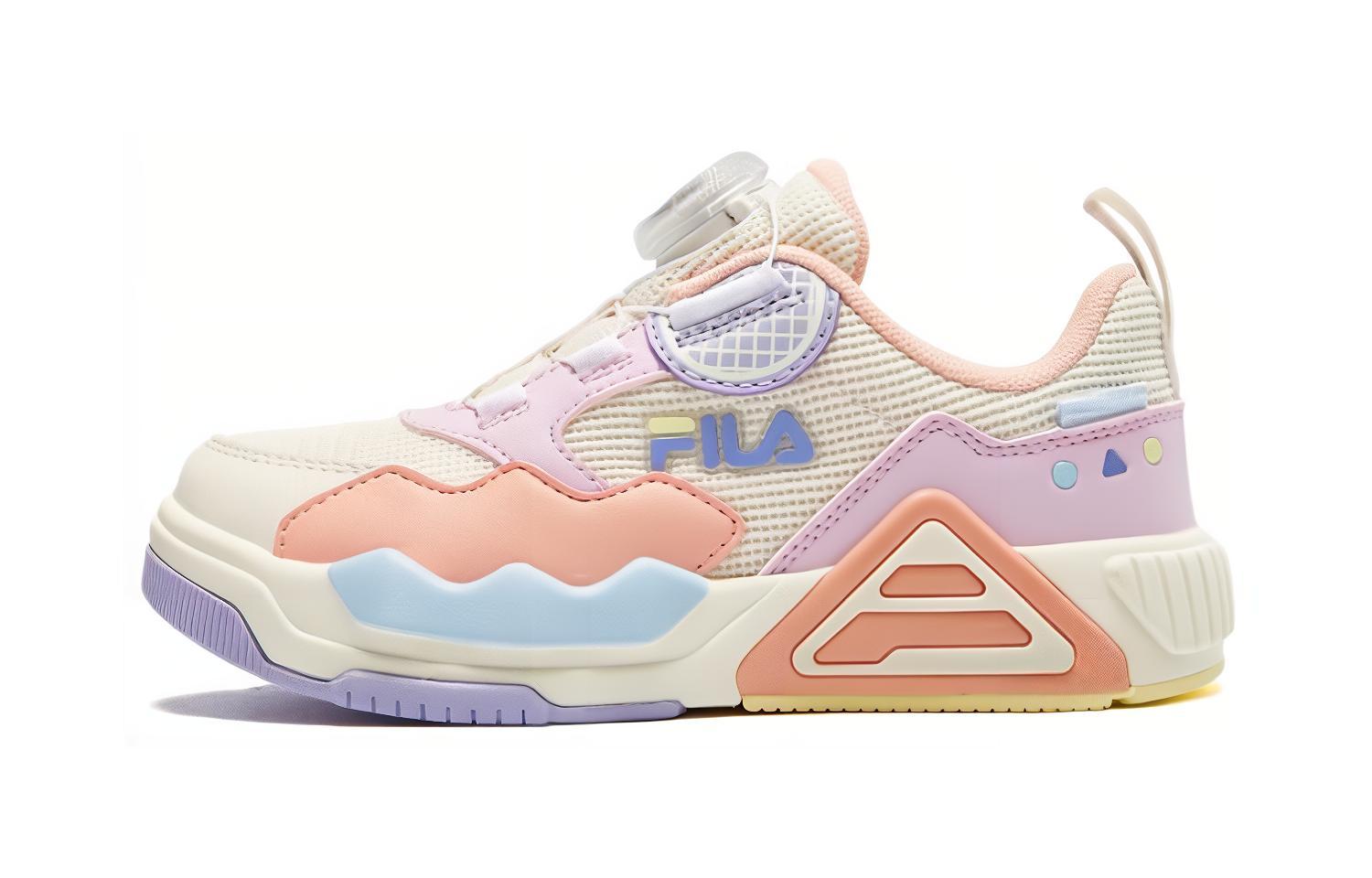 Кеды Fila Kids (молочно-фиолетовые)