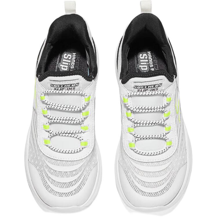 Детские кроссовки Skechers kids (бело-зеленые) — фото 3