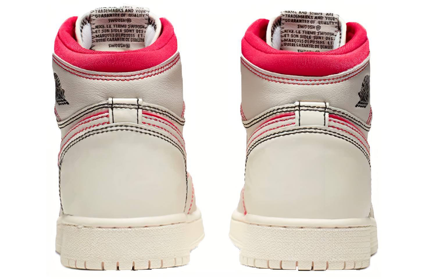 Высокие кроссовки Jordan JordanAir Jordan 1 (серый / белый / красный) — фото 6