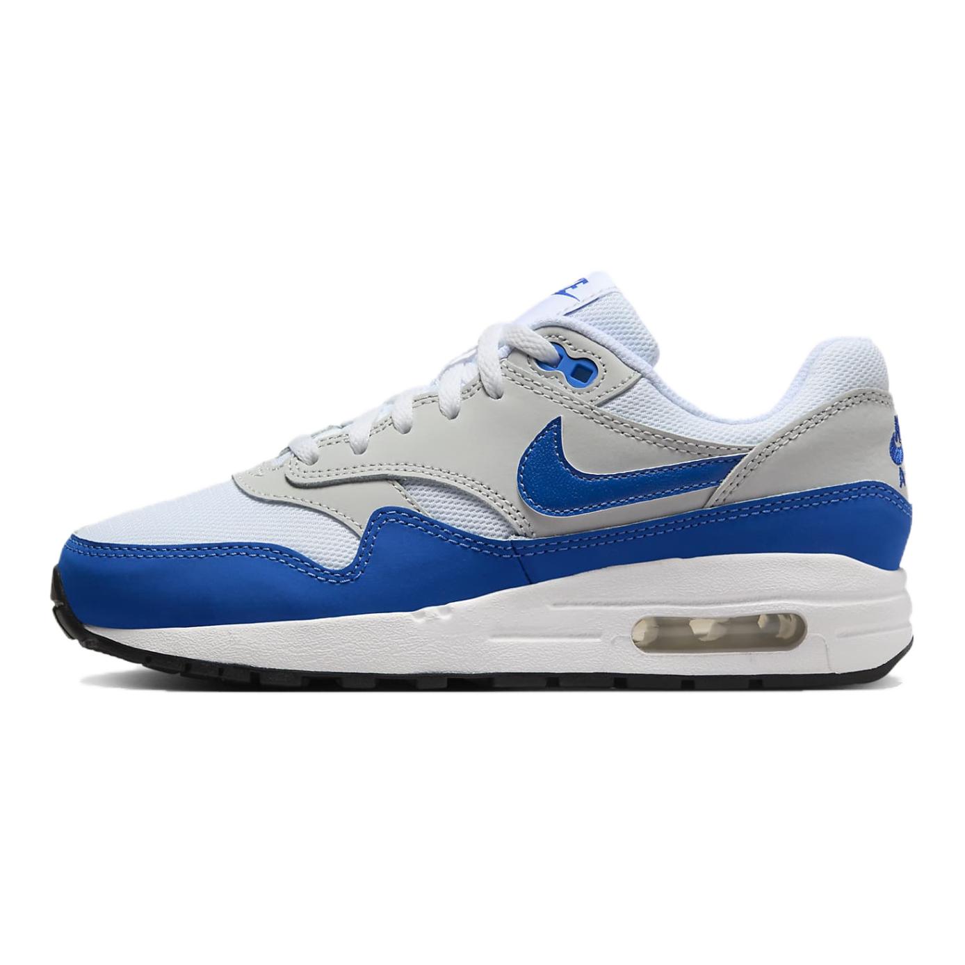 Детские кроссовки Nike Air Max 1 (бело-синие)