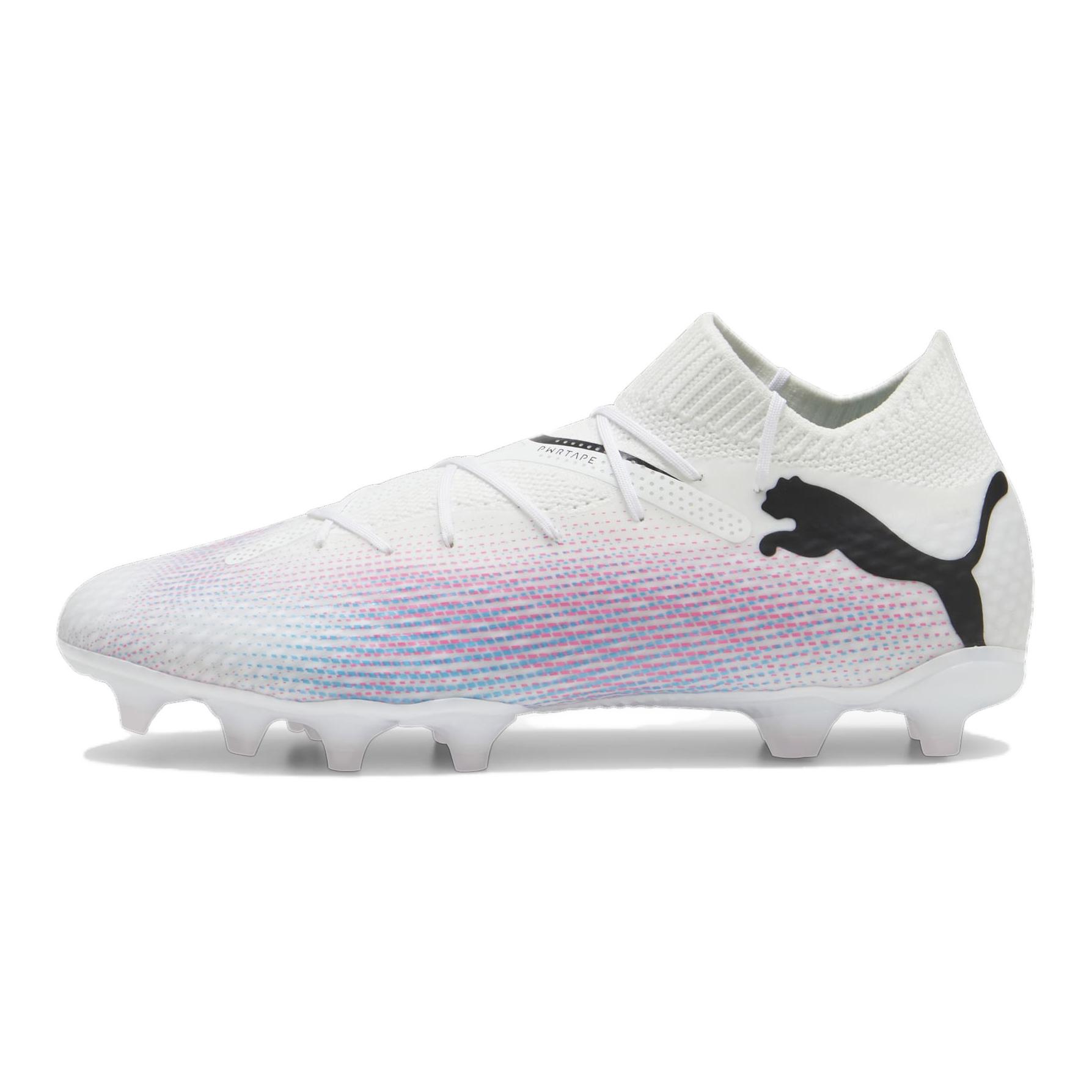Футбольные бутсы PUMA FUTURE 7 PRO FG 7 PRO FG/AG (бело-фиолетовые)