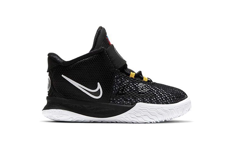 Детские кроссовки Nike Kyrie 7 (черно-белые) — фото 4