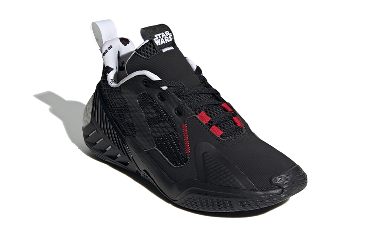 Детские кроссовки adidas 4Uture (черно-бело-красный) — Чёрный / белый / красный — фото 4