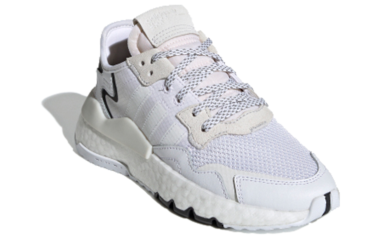 Кроссовки adidas originals Nite Jogger (бело-коричневые) — фото 4