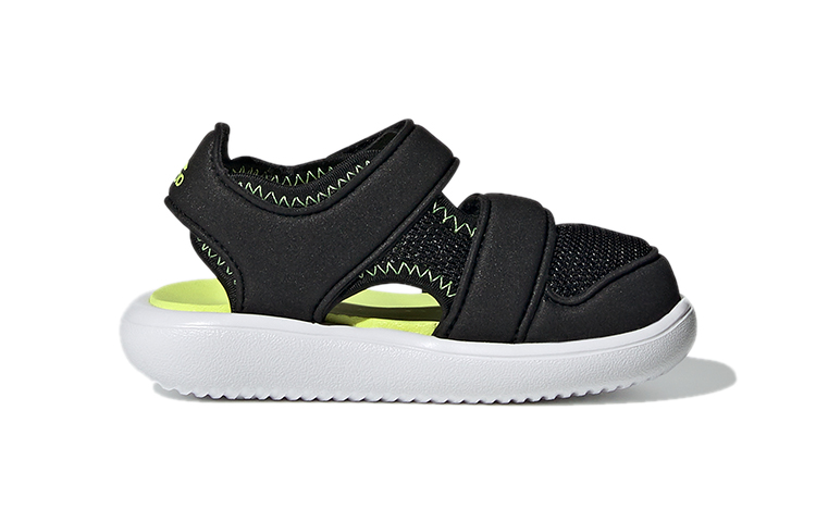 Детские сандалии adidas Water Sandal (черно-желтые) — фото 3