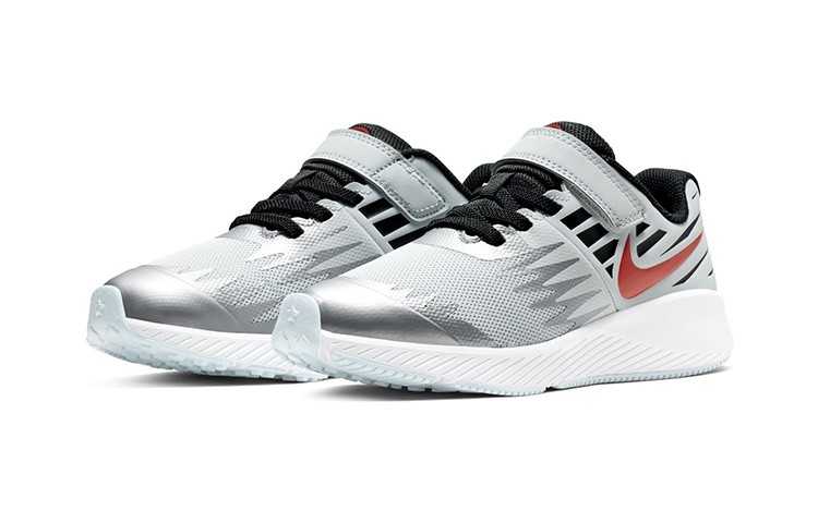 Детские кроссовки Nike Star Runner SD (серо-черно-красные) — фото 4
