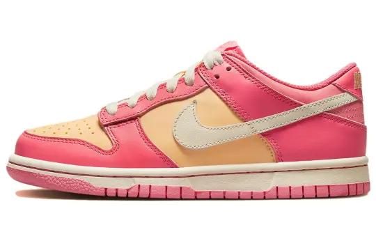 Nike Kids Dunk Low "Strawberry/Peach Cream" Sneakers