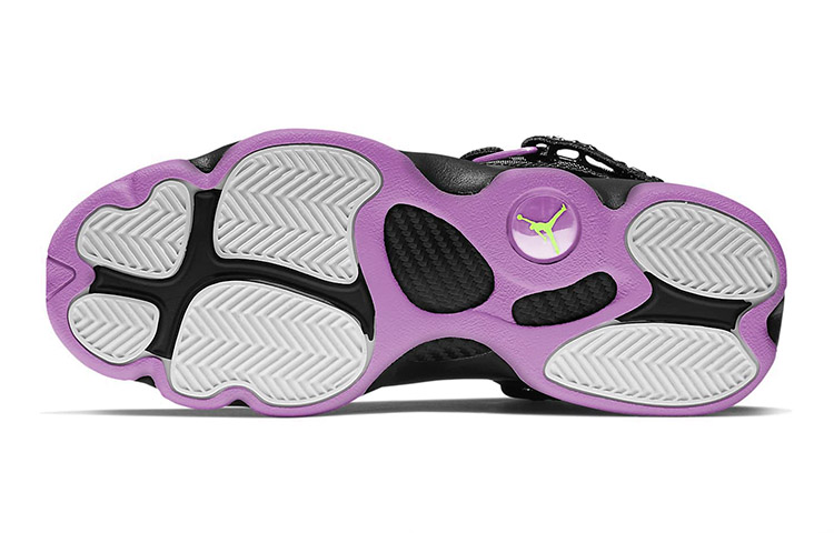 Кроссовки Jordan Air Jordan 6 Rings (черно-бело-фиолетовый) — Чёрный / белый / фиолетовый — фото 6