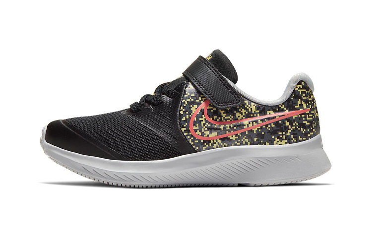 Детские кроссовки Nike Star Runner 2 (черно-красно-желтые)